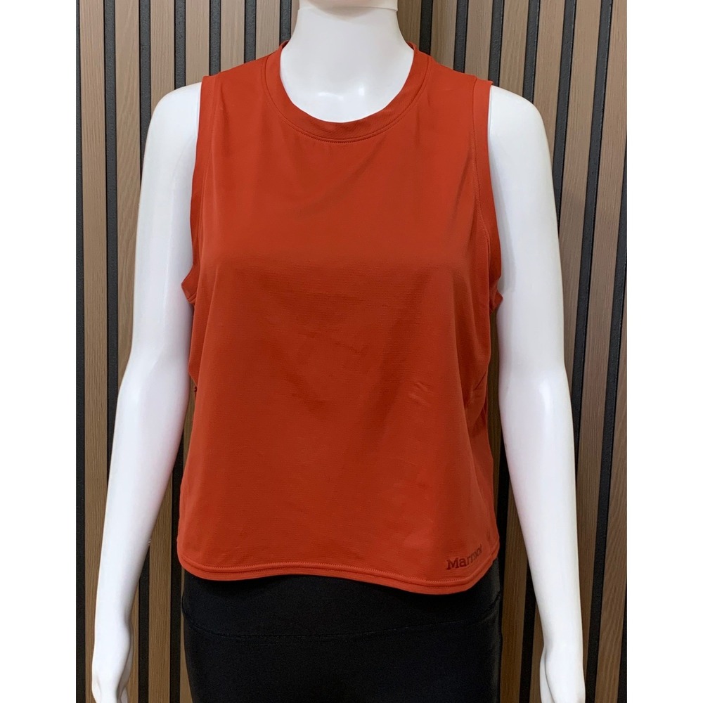 Marmot Women's Burnt Orange Recycled Polyester Active Tank Top Size M 59